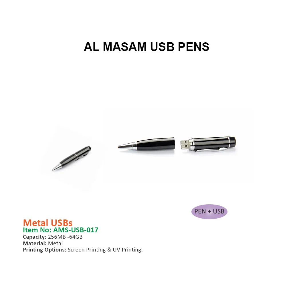 2 in 1 - Metal Pen USB