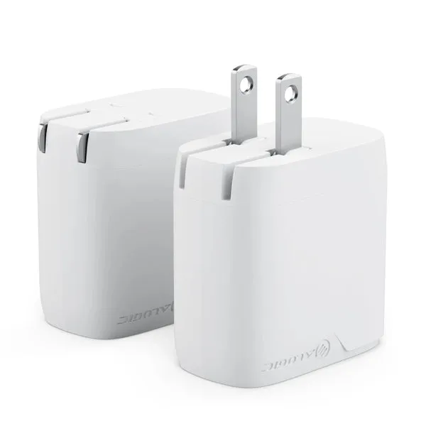 2 Port 40W Rapid Power USB-C GaN Wall Charger