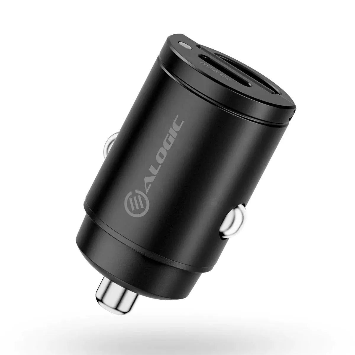 30W Rapid Power Mini Car Charger 2xUSB-C