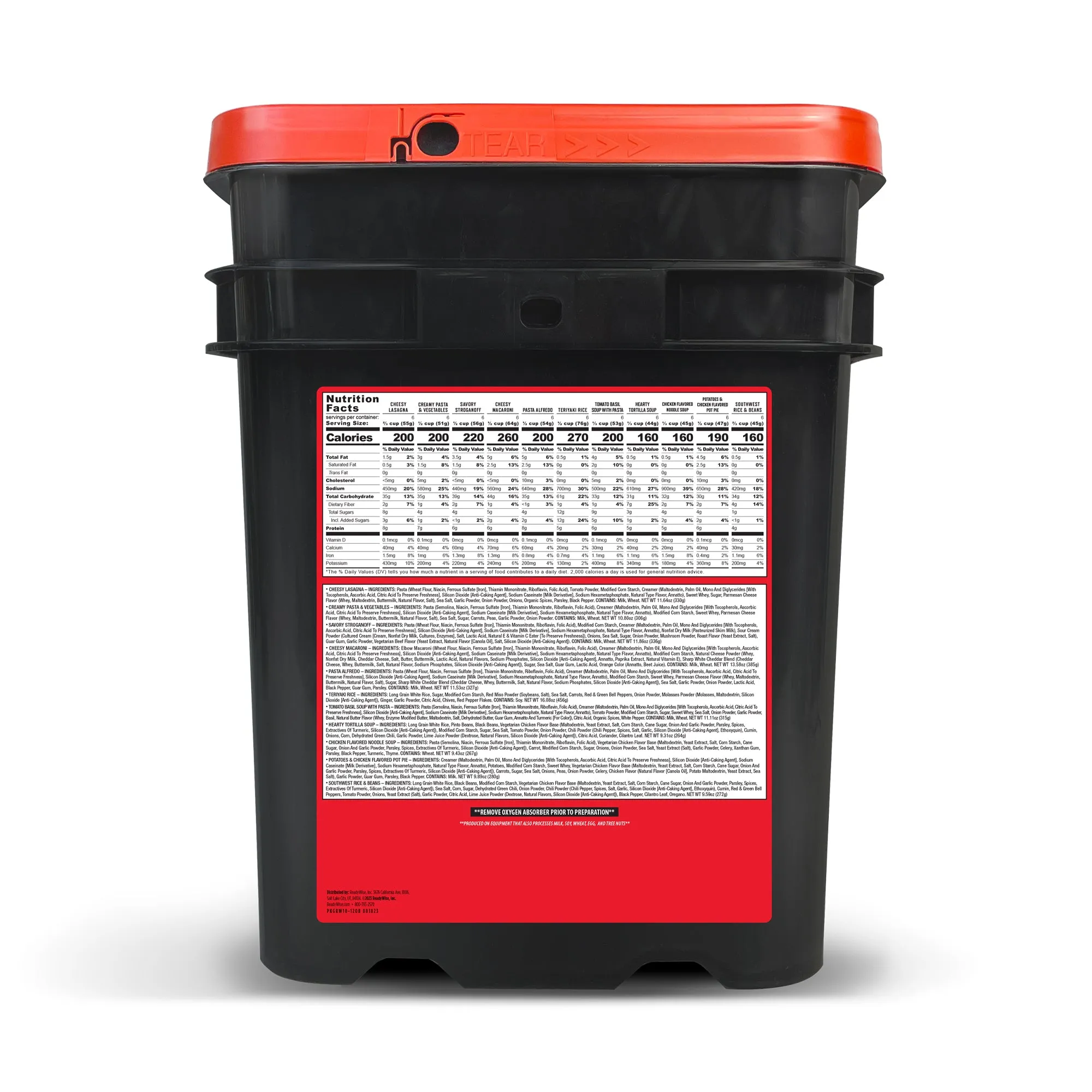 720 Servings of Ready Wise Emergency Survival Food Storage