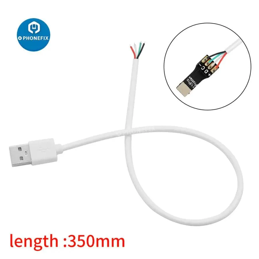 A Type USB 2.0 Male To 4 Wires Open Cable For DIY OEM Soldering