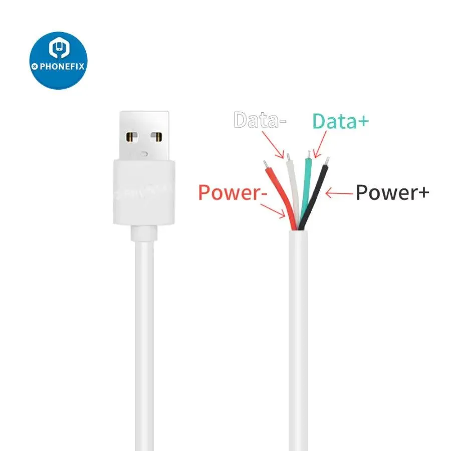 A Type USB 2.0 Male To 4 Wires Open Cable For DIY OEM Soldering