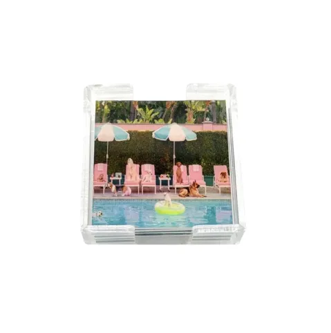 Acrylic Dog Pool Coasters