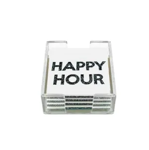 Acrylic Happy Hour Coasters