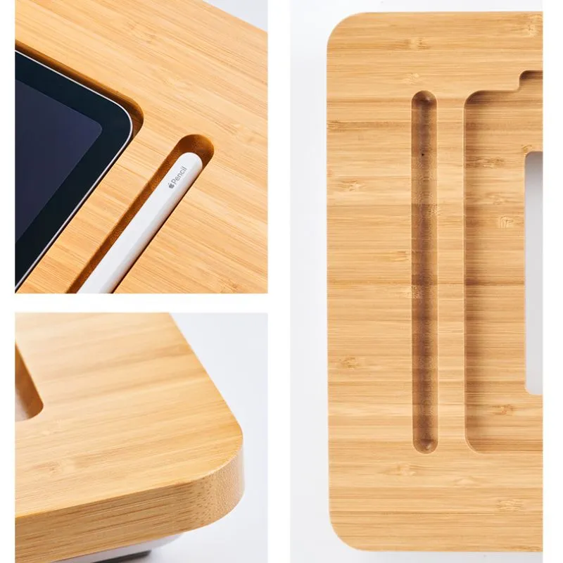 Adjustable Bamboo iPad Stand