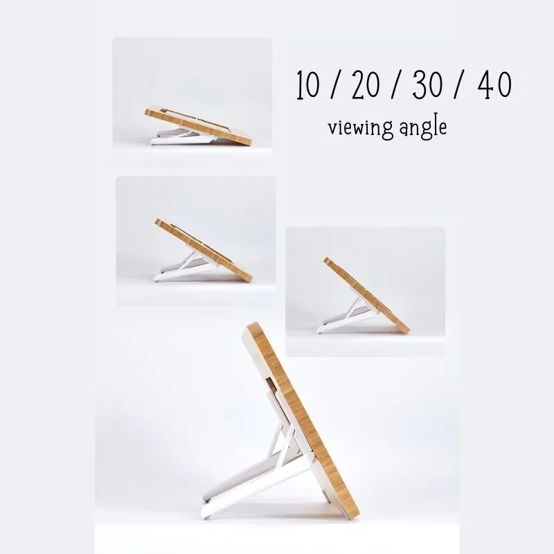 Adjustable Bamboo iPad Stand