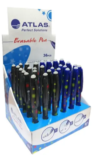 Atlas Erasable Pen 0.7mm Display of 36 Pcs