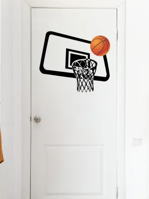 Basketball Hoop Wall Sticker Decorative Wall Art Decal Creative Design for Home