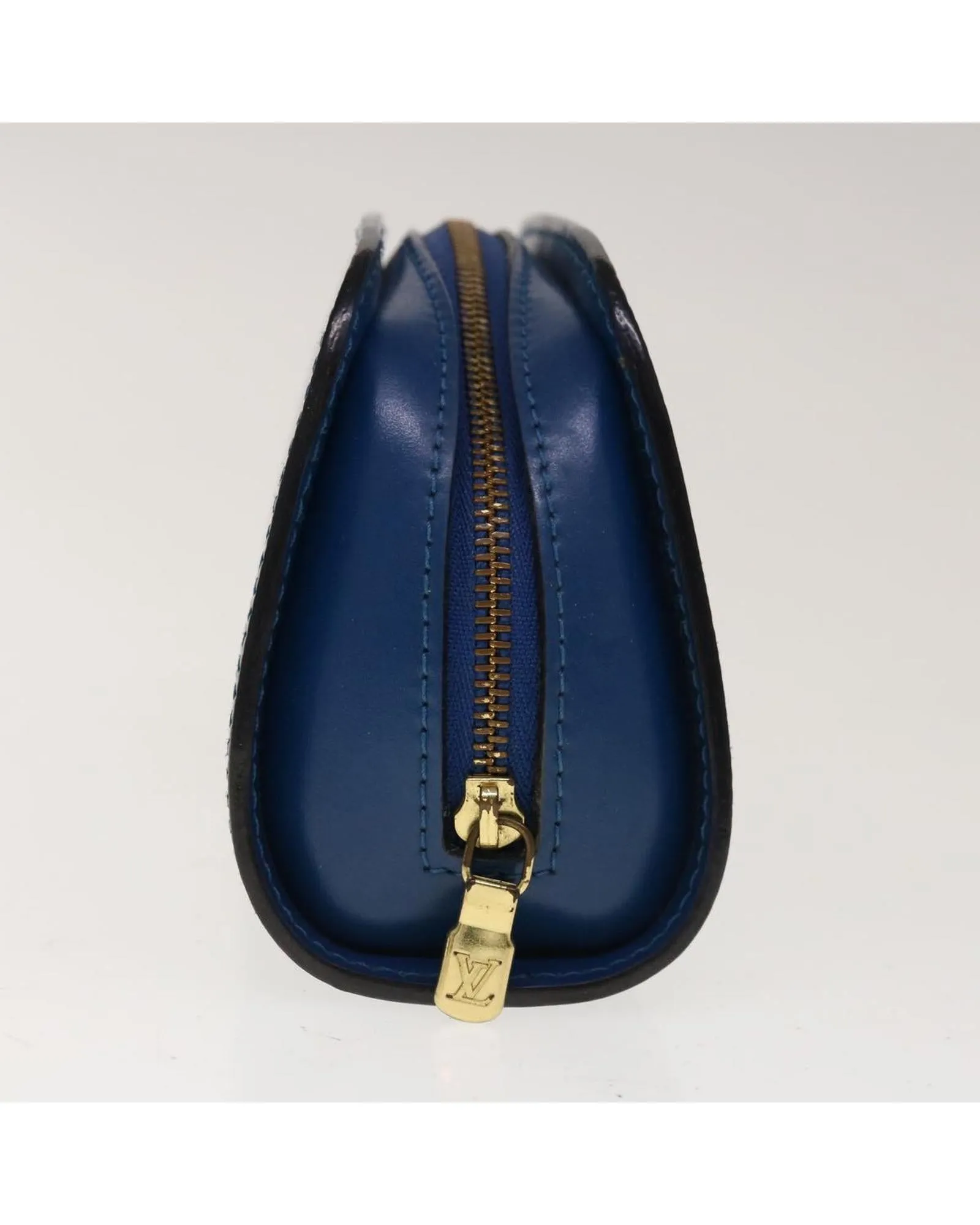 Blue Epi Leather Pouch - Small Size