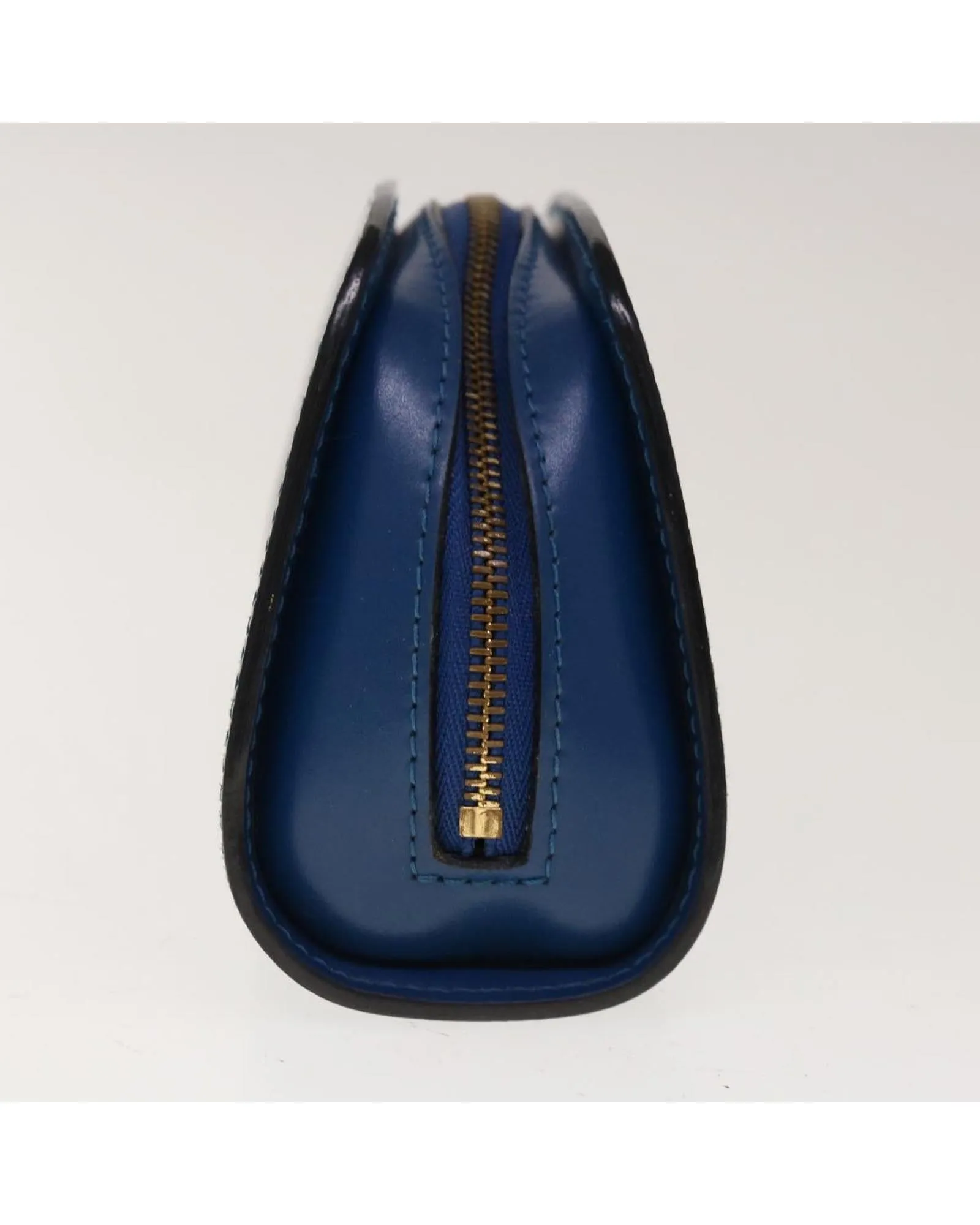 Blue Epi Leather Pouch - Small Size