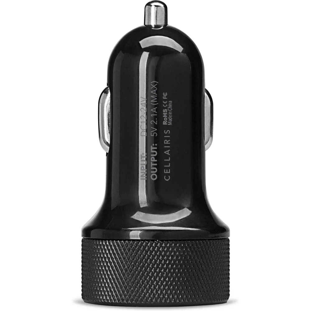 Car Charger - Single USB-A 2.1A 18W Black Car Adapters