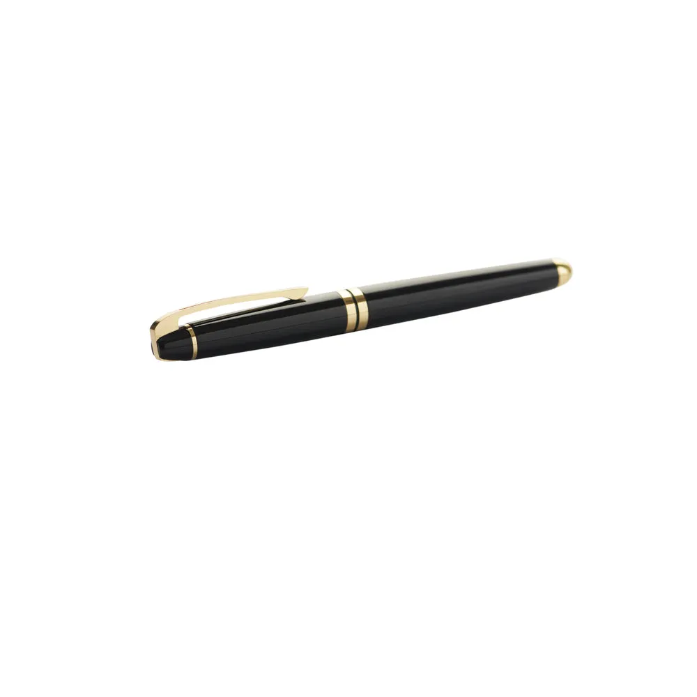 Carlton London Black & Gold Metal Pen - Premium Black and Gold Writing Instrument