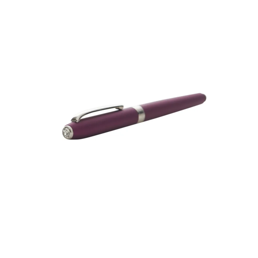 Carlton London Metallic Purple Pen with Stylus