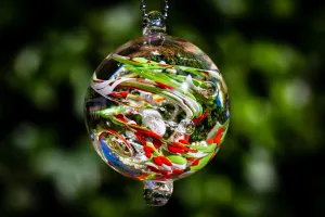 Christmas Confetti Orb with Cremation Ash