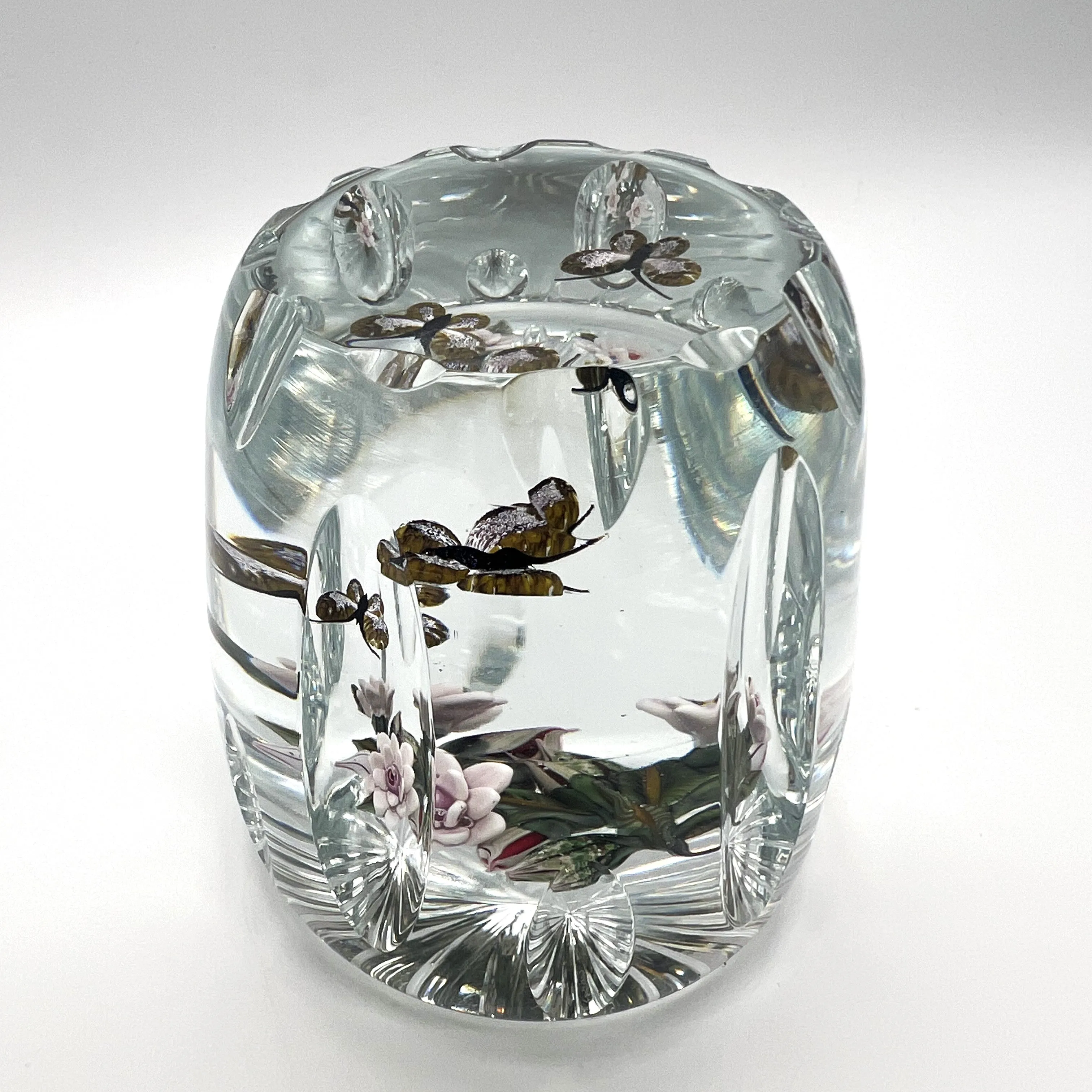 Clear Column Paperweight by William Manson