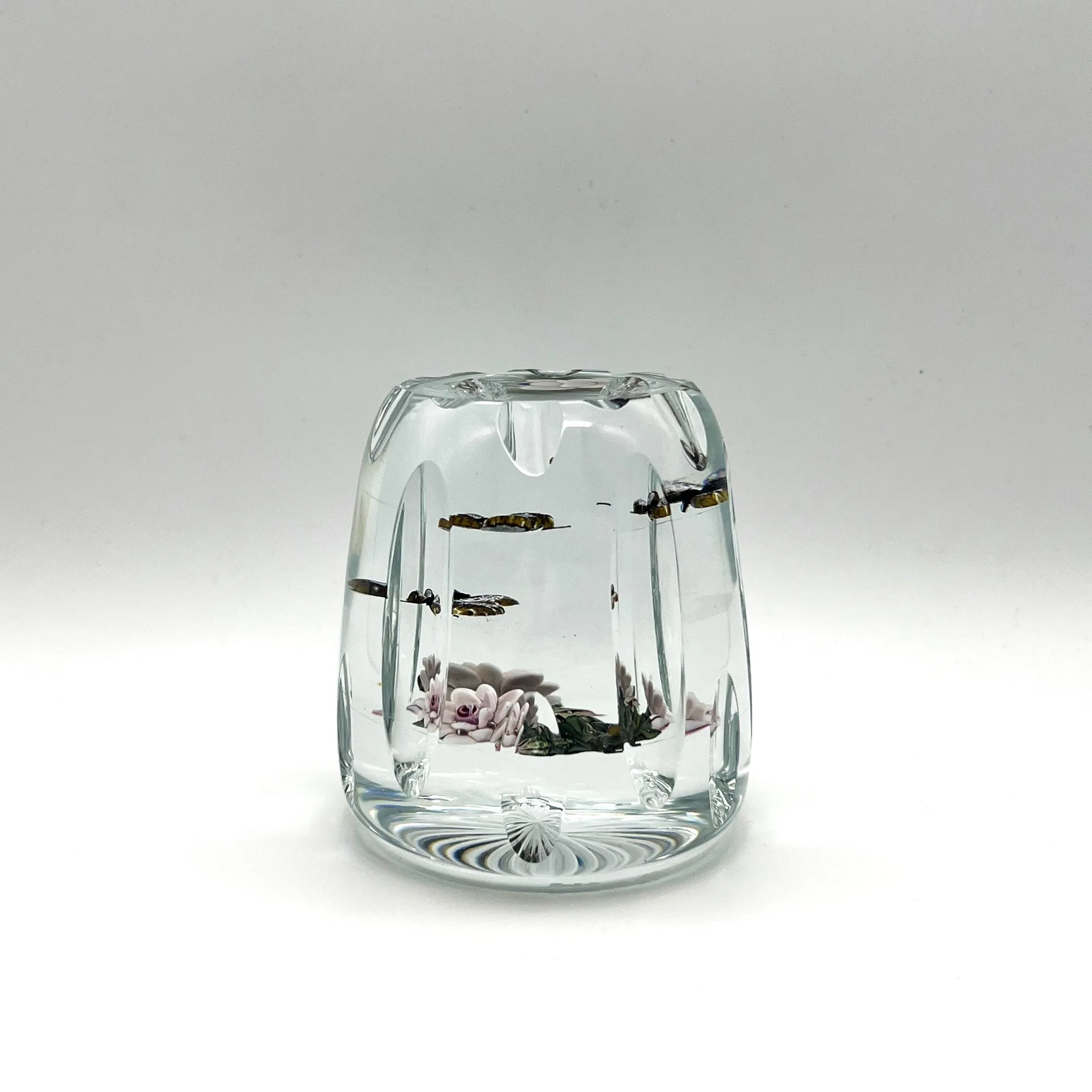 Clear Column Paperweight by William Manson