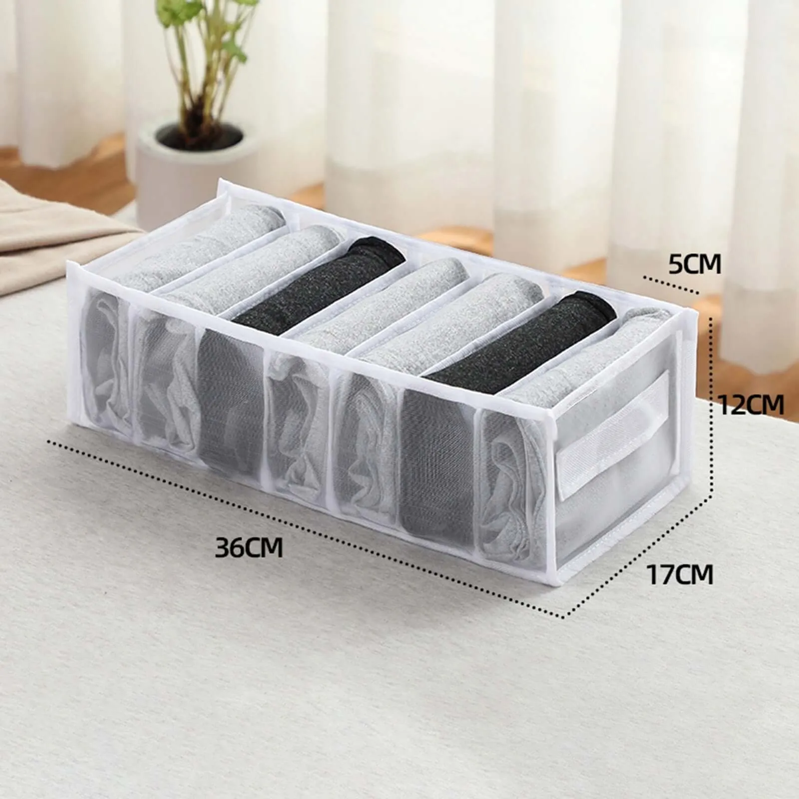 Closet Organizer Jeans Storage Box Foldable Underwear Organizers Storage Dividers