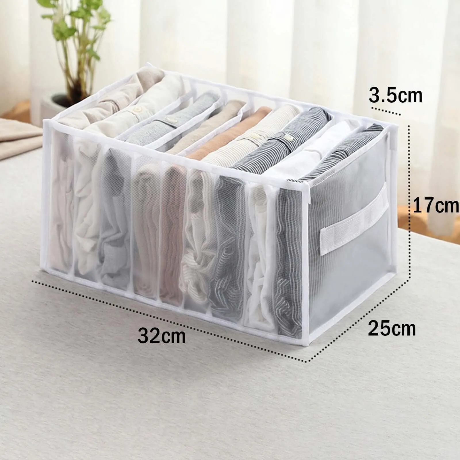 Closet Organizer Jeans Storage Box Foldable Underwear Organizers Storage Dividers