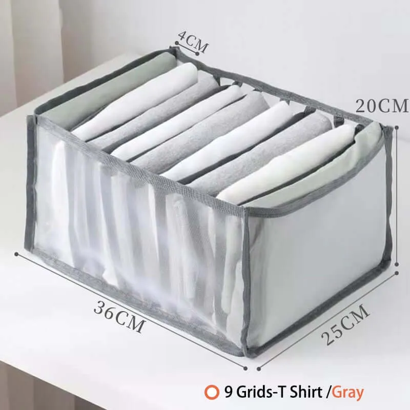 Closet Organizer Jeans Storage Box Foldable Underwear Organizers Storage Dividers