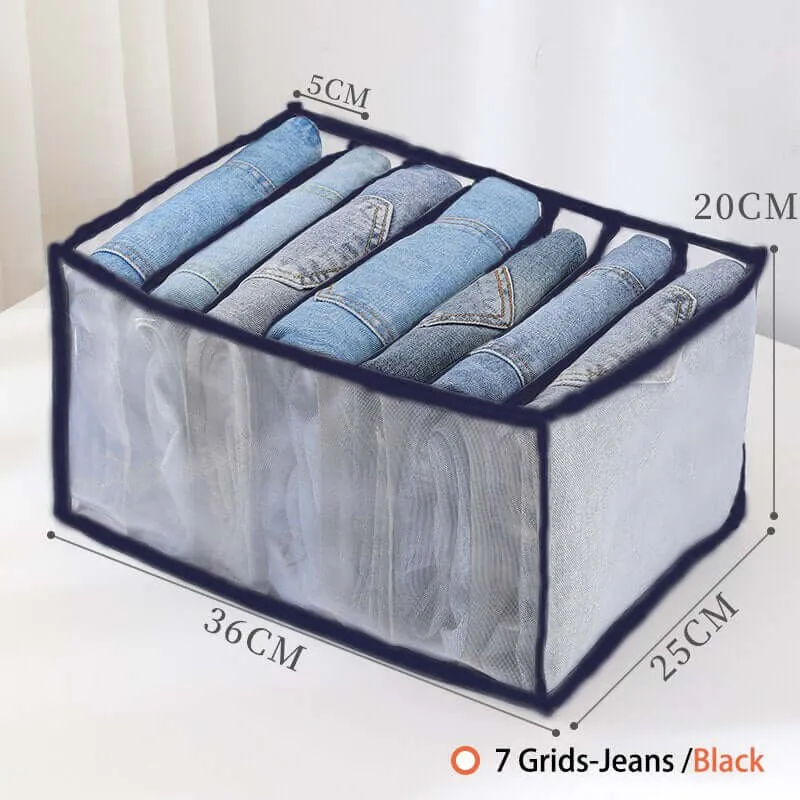 Closet Organizer Jeans Storage Box Foldable Underwear Organizers Storage Dividers