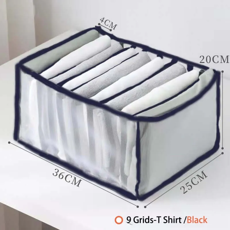 Closet Organizer Jeans Storage Box Foldable Underwear Organizers Storage Dividers