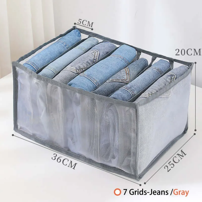 Closet Organizer Jeans Storage Box Foldable Underwear Organizers Storage Dividers