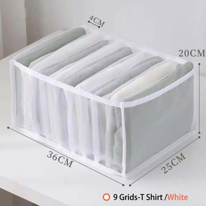 Closet Organizer Jeans Storage Box Foldable Underwear Organizers Storage Dividers