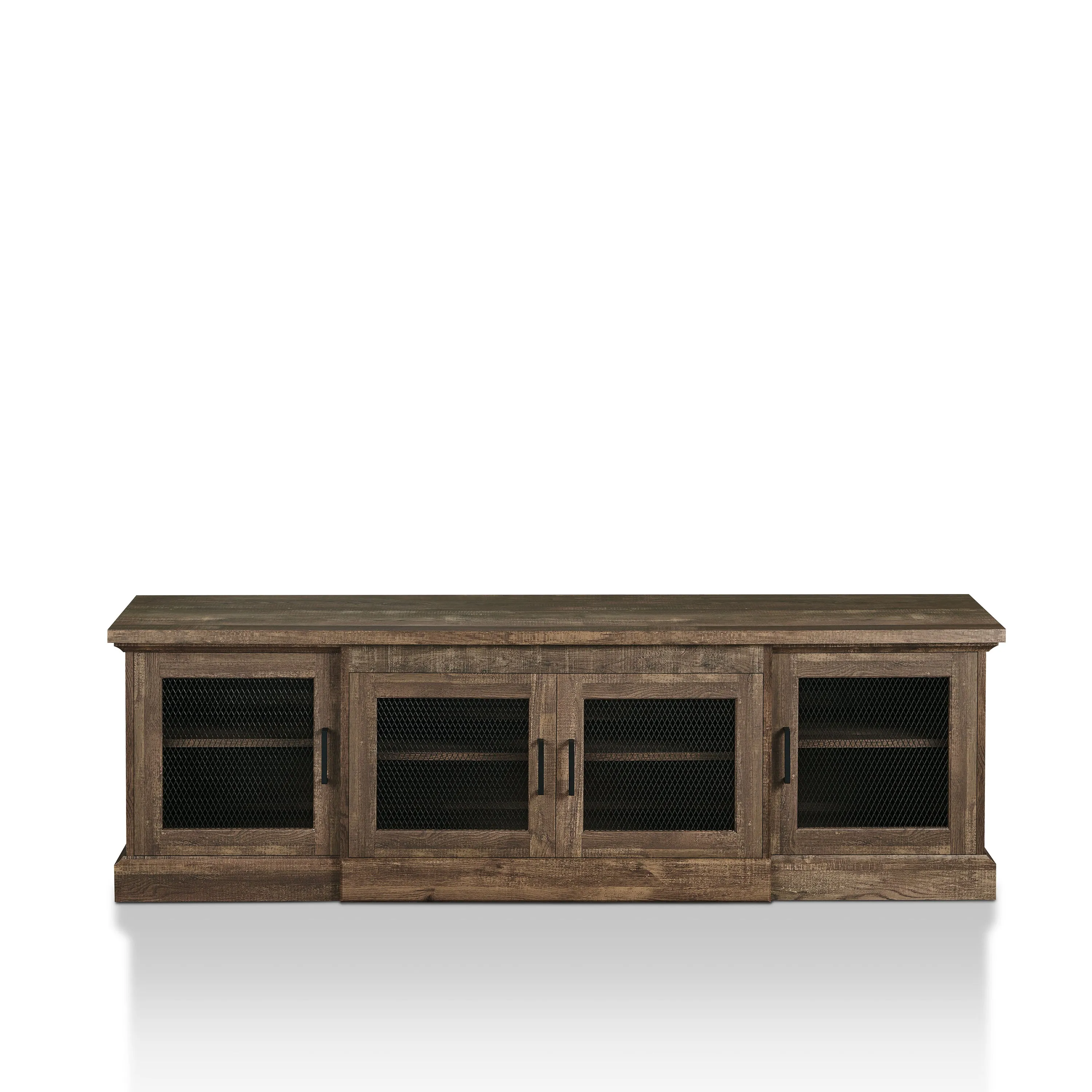 Corbette Rustic 69" Reclaimed Oak 6-shelf TV Stand