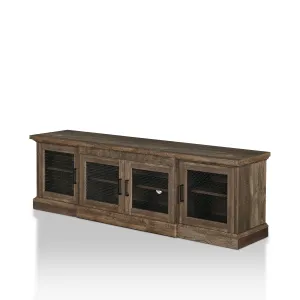 Corbette Rustic 69" Reclaimed Oak 6-shelf TV Stand