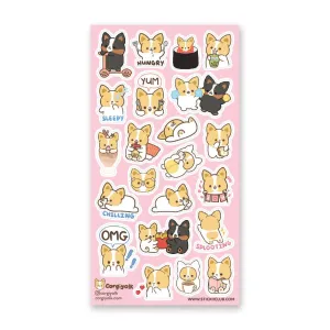 Corgi Cuties Sticker Sheet