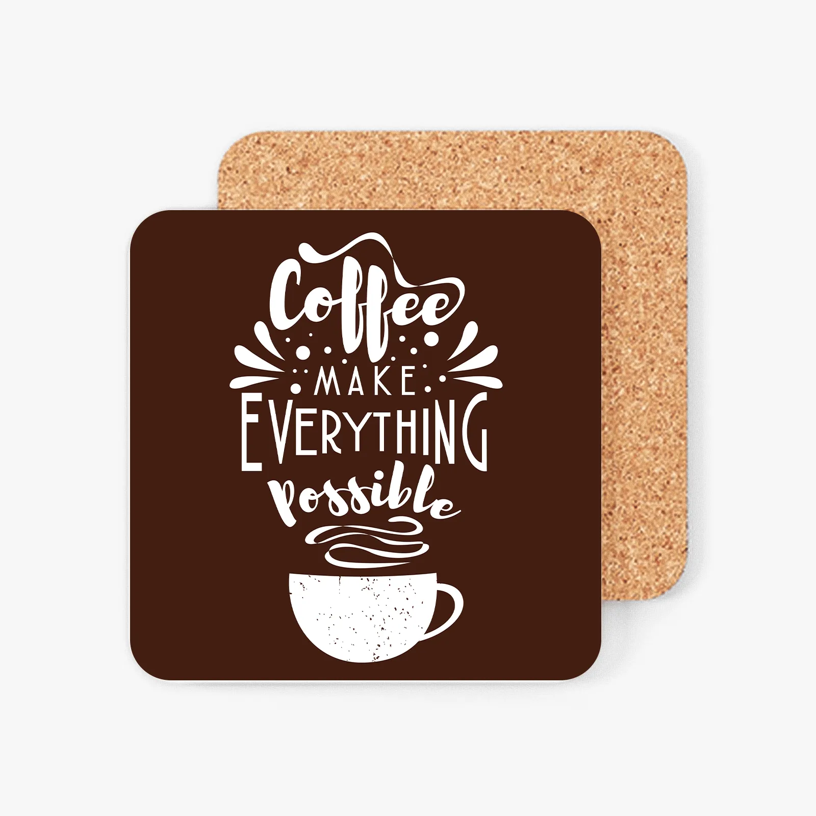 Cork Backed Ceramic Coaster