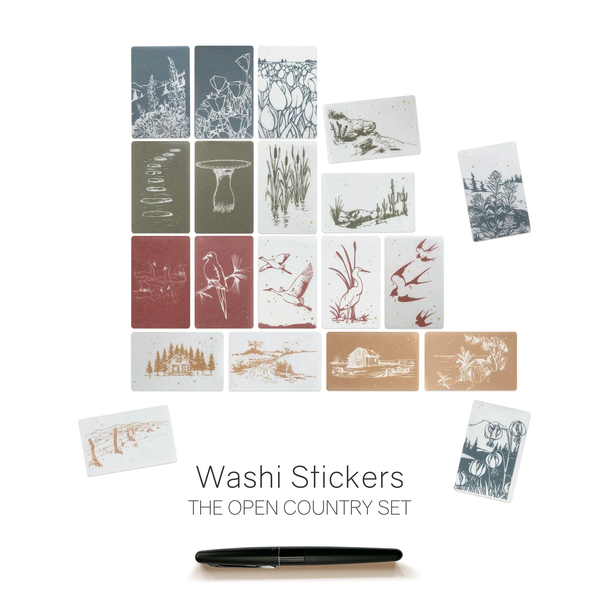 Creative Line Art - Washi Stickers