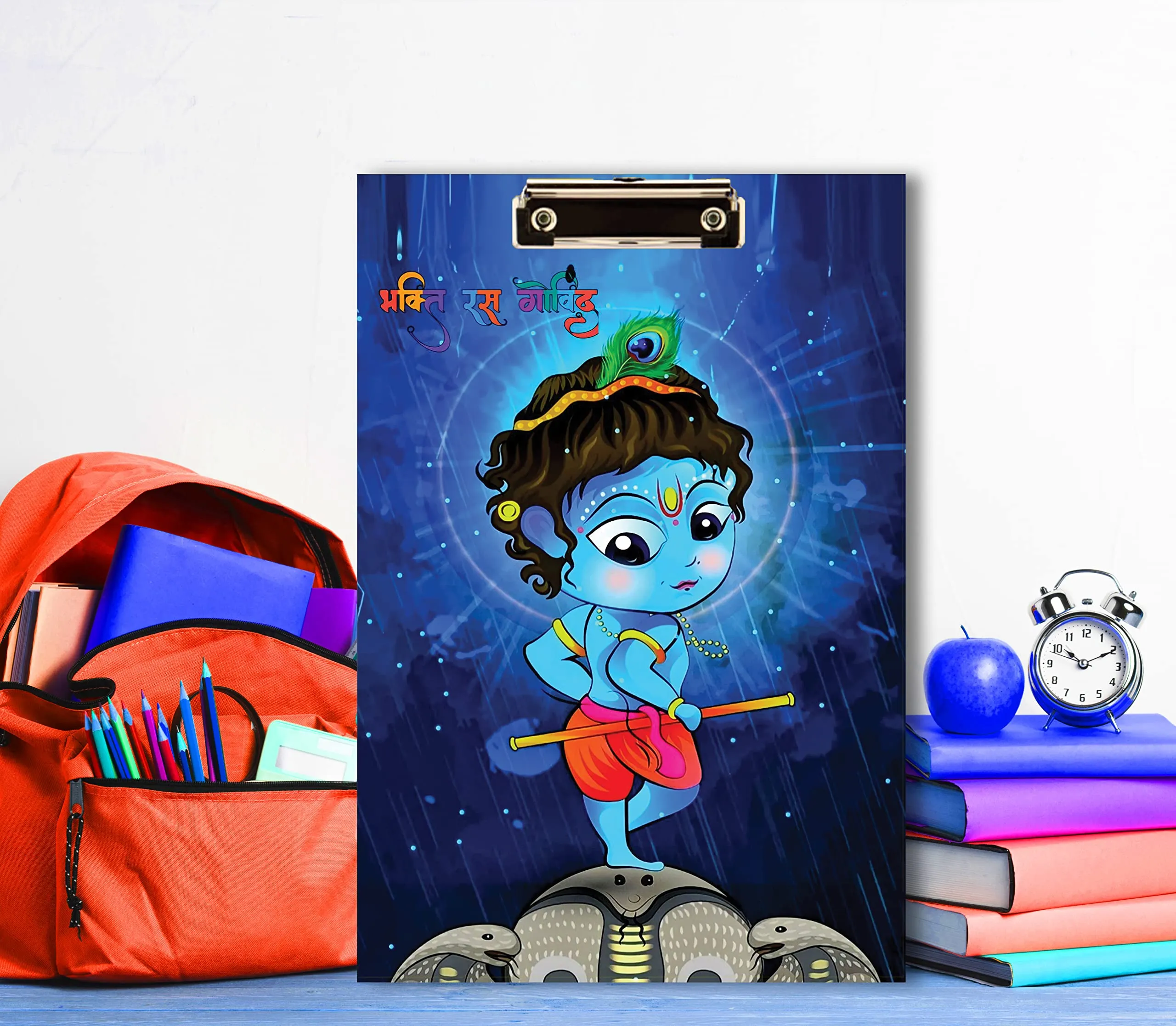 Creative Print Solution Litile Krishna Digital Reprint Clip Board Examination Pad for Shop, Medical,Grocery Size 14x10