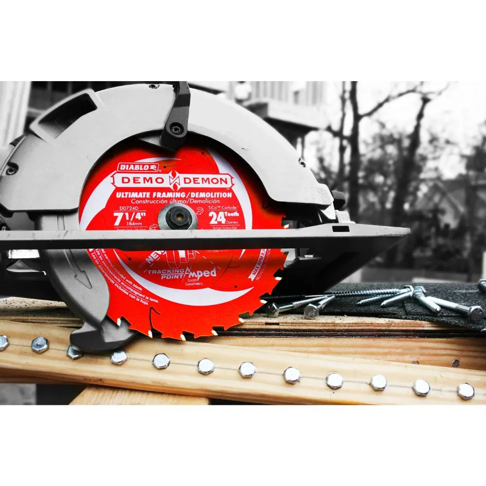 Diablo D0724DA 7-1/4" Demo Demon Circular Saw Blade