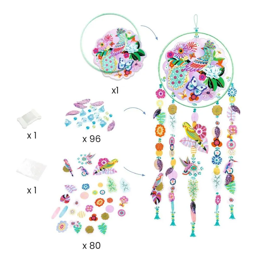 Djeco DIY Suncatcher Kit - Bird of Paradise