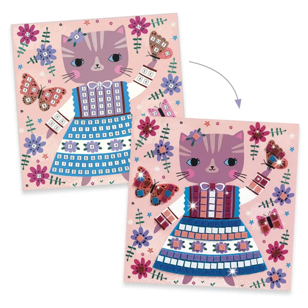 Djeco Mosaic Kit - Lovely Pets