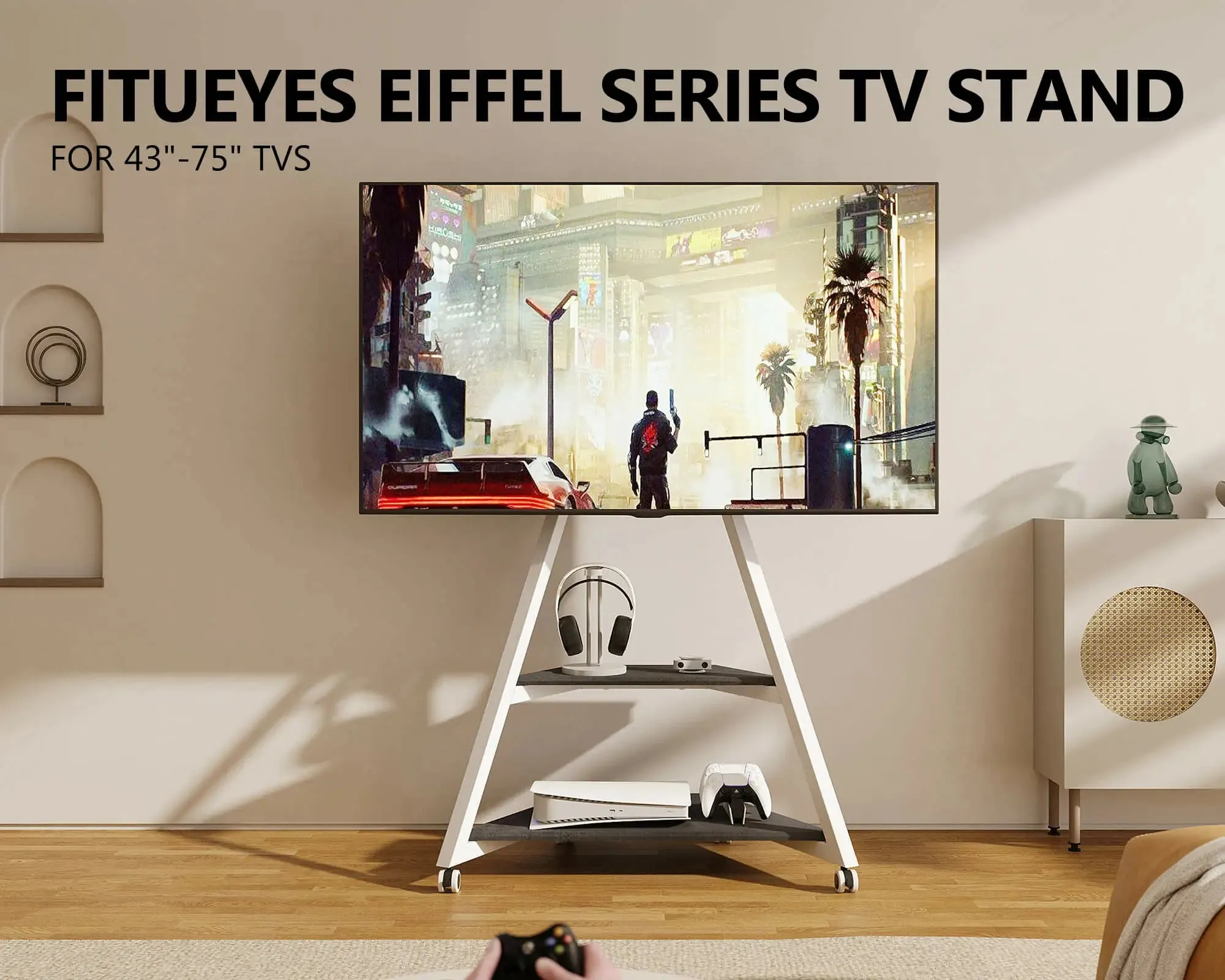 Eiffel FT75 Corner TV Stand