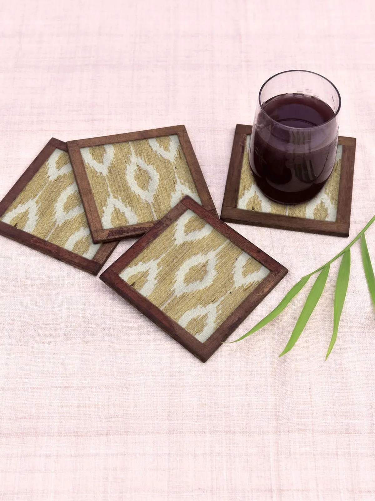 Floral Harmony Cotton Coasters Coaster