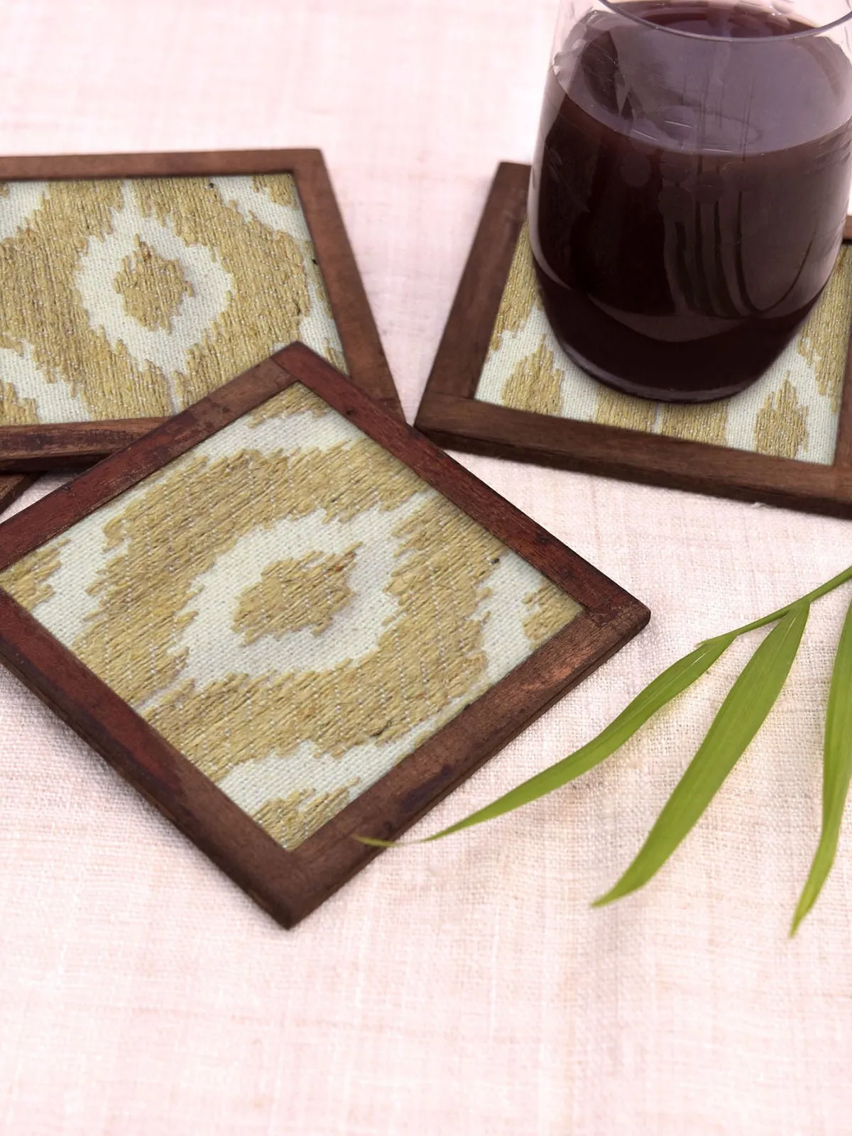 Floral Harmony Cotton Coasters Coaster