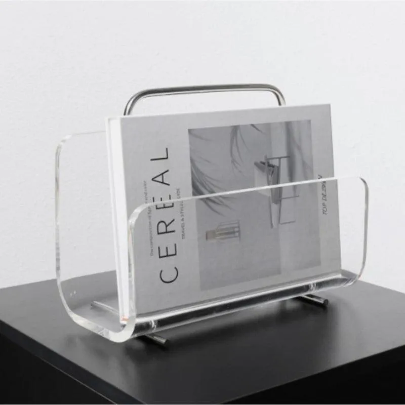 Ghost Silhouette Acrylic Magazine Rack & Portable Bookcase