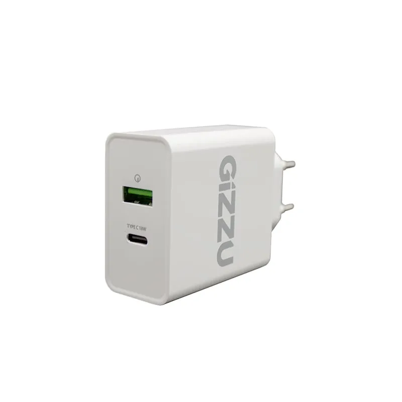 Gizzu Wall Charger Type C 36W Pd Qc3.0 18W - White