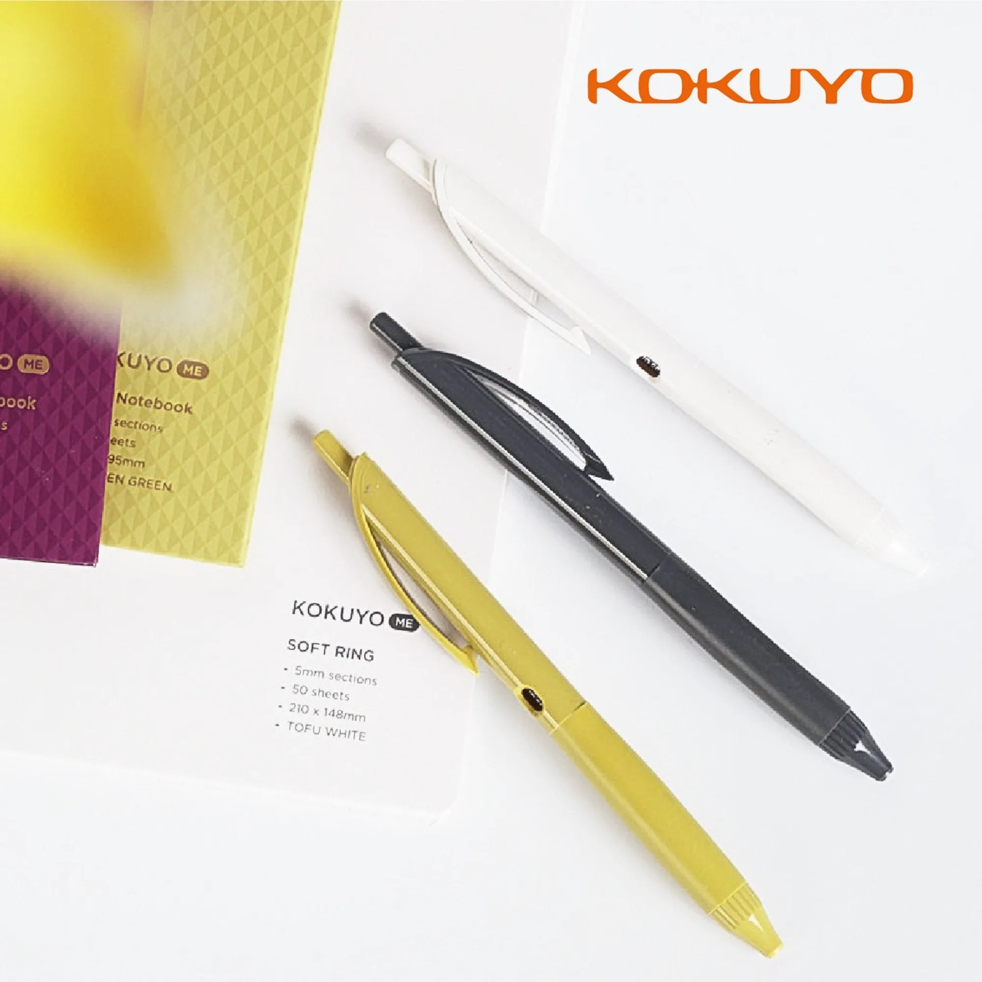 GOLDEN GREEN 0.5mm Single Pen or Set | Kokuyo "ME" Series Retractable Gel Pen