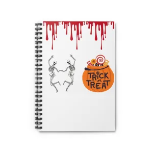 Gooey Halloween Notebook | Fun Skeleton & Pumpkin Design | Perfect for Notes, Doodles & Spooky Ideas