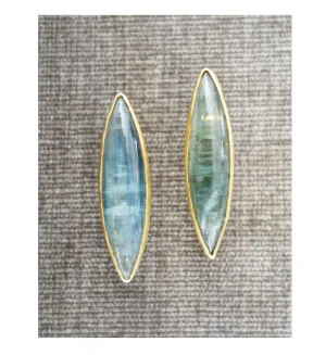 Heather Benjamin | Handmade Blue Kyanite Post Earrings