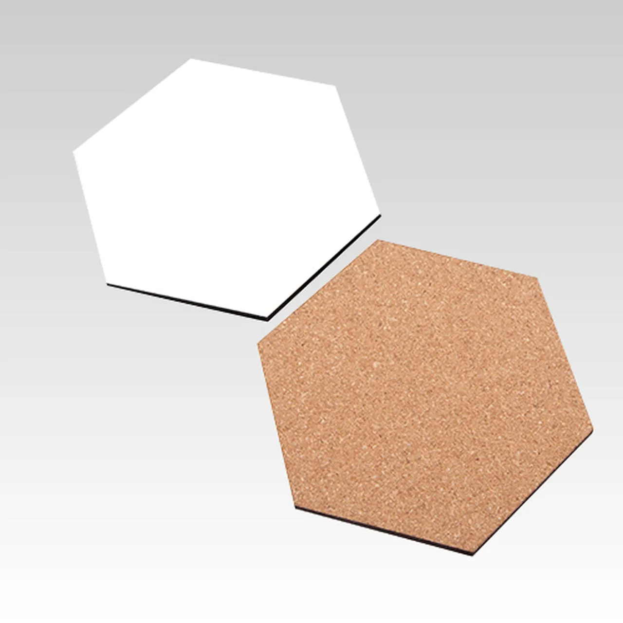 Hexagon Cork Sublimation Coaster