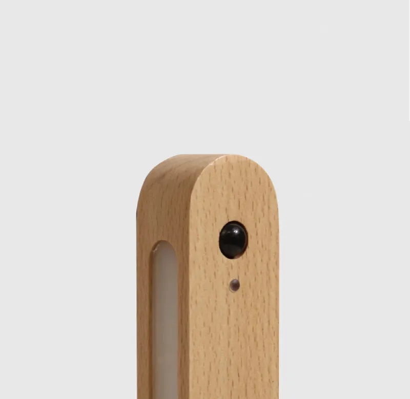 IllumiKey Magnetic Wooden Key Holder and Sensor Nightlight