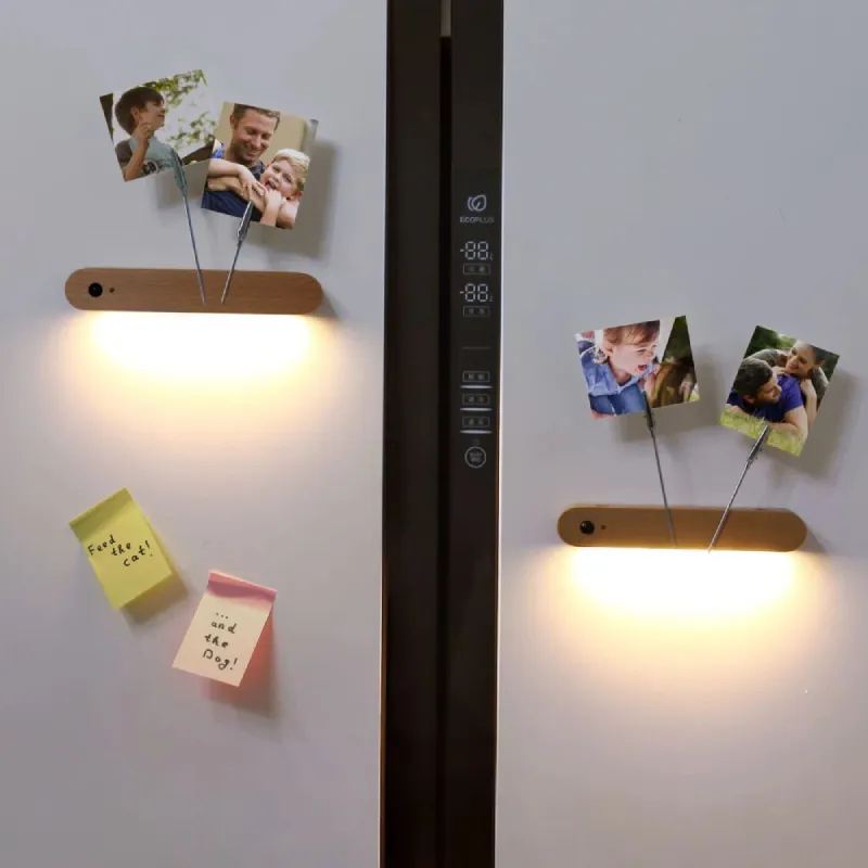 IllumiKey Magnetic Wooden Key Holder and Sensor Nightlight