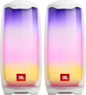 JBL Pulse 4 Portable Waterproof Bluetooth Speakers (2 Speaker Bundle)