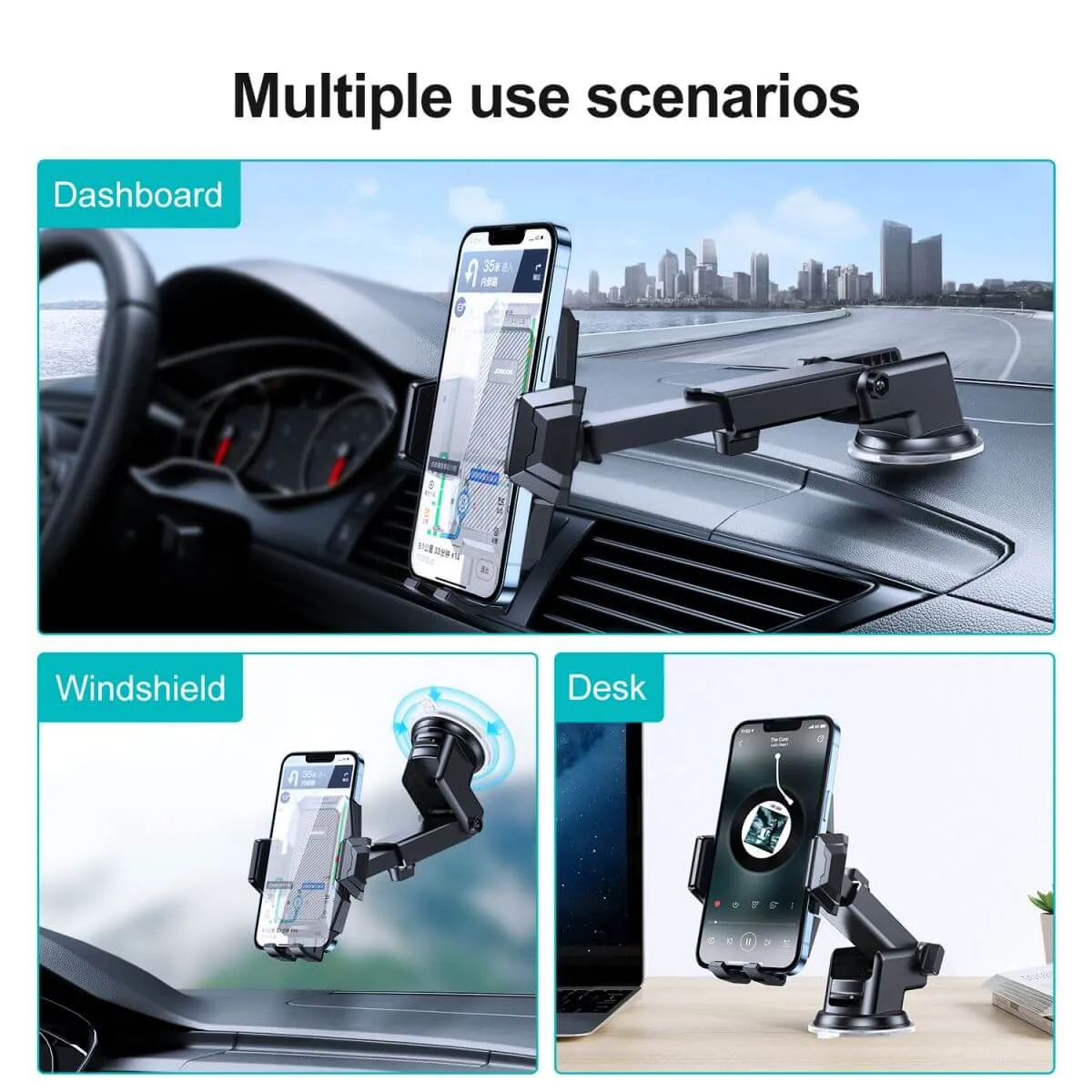 JOYROOM JR-ZS285 Mechanical Car Phone Holder Mount