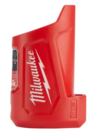 Milwaukee 48-59-1201 Compact Charger and Power Source, 2.1 A Charge, 12 VDC Output, Lithium-Ion Battery, Red :EA: QUANTITY: 1